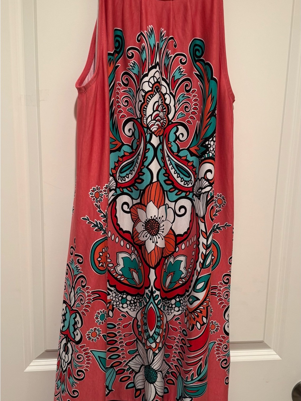New York & Company Coral Crewneck Dress